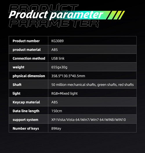 Thunderobot KG3089R Gaming Mechanical Keyboard Blue Switch Thunderobot KG3089R Gaming Mechanical Keyboard Blue Switch